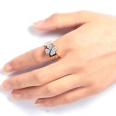 Bague pour femme avec trèfle 3 pièces 2