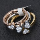 Bague pour femme avec trèfle 3 pièces 3