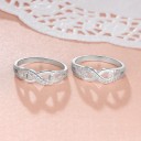 Bague pour femme avec un infini D2443 4