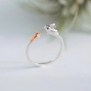 Bague pour femme avec un lapin 3