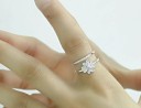 Bague pour femme avec un trèfle D2008 5
