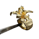 Bague pour femme en forme de fleur en alliage de cuivre réglable Vintage bijou élégant cadeau pour petite amie accessoire de tenue 4