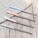 Baguettes de table en acier inoxydable avec poignée colorée 5
