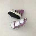 Băieți cu șireturi pentru păpușă Botițe textile mici în stilul tenișilor clasici Dimensiuni 3,5 x 2 cm Accesoriu pentru garderoba păpușii 3