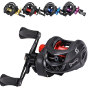 Baitcastingový naviják pro levou ruku s magnetickou brzdou 0-9 Převod 7,2:1 Brzdná síla 8 kg Hliníková cívka 13 x 11 x 4,8 cm na rybaření 1