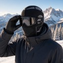 Balaclava à prova de frio para esqui e snowboard com abertura para os olhos e parte perfurada sobre a boca unisex tamanho universal 5