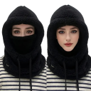 Balaclava de esqui de inverno com capuz tamanho 55–60 cm Proteção quente e felpuda para a cabeça e pescoço Balaclava de poliéster para frio 6