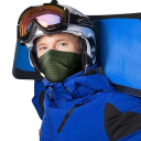 Balaclava de Inverno 40 x 22 cm Unisex à prova de vento e elástica em nylon e spandex para esqui, snowboard, motociclismo e bicicleta, várias 10