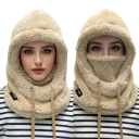 Balaclava invernale per sci con cappuccio taglia 55–60 cm Protezione calda e pelosa per testa e collo Balaclava in poliestere per freddo 9