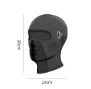 Balaclava respirável 30 x 24 cm Proteção contra o vento e o frio Abertura para óculos Poliéster algodão Balaclava universal para usar debaixo 5