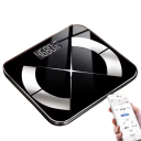 Balança digital Bluetooth com medição de gordura USB recarregável Balança de casa com aplicação móvel Pesagem precisa em kg e display de temperatura em °C 6