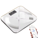 Balance numérique Bluetooth avec mesure de la graisse Pèse-personne rechargeable par USB avec application mobile Pesée précise 9