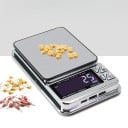 Balance numérique pour bijoux jusqu'à 1500 g précision à deux niveaux 0,01 g jusqu'à 200 g / 0,1 g jusqu'à 1500 g Plateau de pesée en acier inoxydable 6