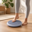 Balanční podložka na jógu 34 x 4,5 cm s masážními výstupky a kruhovými drážkami pro trénink rovnováhy pilates a posilování středu těla 9
