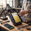 Balanserende BMS kort JNFN S Bluetooth 7S til 16S 130 A Spids 325 A Til Li-ion LiFePO4 LTO og Na-ion Gul Til elcykler og scootere 3
