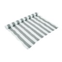 Balcony Screen for Railing Privacy on Balcony and Terrace Grey and White Stripes Plastic 90 x 500 cm With Tie Wraps and Rope 1