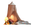 Baldacchino da letto rete sospesa sopra il letto altezza 2,75 m diametro 65 cm poliestere cotone per camera da letto cameretta 2