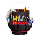 Balde de Jardim para Ferramentas com Compartimentos Saco para Eletricistas e DIY Organizador de Ferramentas Multifuncional Conjunto Portátil com Pegas 4