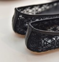 Balerinas de renda para senhora com laço J1115 8