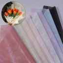Baliaci papier na kvety sada 38 ks 30x30 cm polopriesvitný bavlnený materiál farebný floristický obal na darčeky a kytice 3