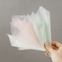 Baliaci papier na kvety sada 38 ks 30x30 cm polopriesvitný papier svetlej farby floristický obal na darčeky a kytice 8