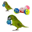 Ball with Rattle for Birds 10 pcs 2