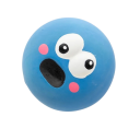 Balle en caoutchouc pour chiens résistante avec sifflet, balle à mâcher pour le nettoyage des dents et le jeu interactif, diamètre 5,5 cm 6