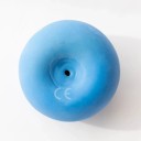 Balle en caoutchouc pour chiens résistante avec sifflet, balle à mâcher pour le nettoyage des dents et le jeu interactif, diamètre 5,5 cm 2