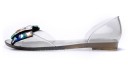 Ballerine trasparenti da donna con strass 7