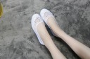 Ballerines en dentelle pour femmes - Blanches 4