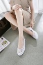 Ballerines en dentelle pour femmes - Blanches 7