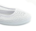 Ballerines en dentelle pour femmes - Blanches 8