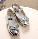 Ballerines laquées pour filles avec nœud 1