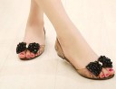 Ballerines pour femmes avec nœud en strass 2