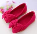 Ballerines pour filles avec un nœud 1