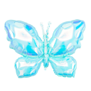 Ballon en aluminium 98 x 72 cm Grand ballon en forme de papillon Décoration gonflable pour les anniversaires, les fêtes, les mariages et les événements pour enfants 6