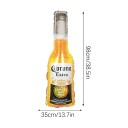 Ballon en aluminium en forme de bouteille de bière 98 × 35 cm Ballon décoratif en aluminium jaune et marron avec impression de bouteille pour célébrations et soirées à thème 2