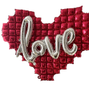 Ballon Gonflable Cœur avec l'inscription LOVE Décoration de Saint-Valentin Décoration de Mariage Célébration Romantique Grand Message en Ballons 137x118 cm 1