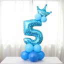 Ballons avec couronne - Chiffre 5