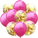 Ballons d'anniversaire avec confettis 10 pcs 20