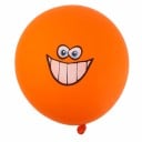 Ballons en latex avec des sourires pour enfants 10 pièces Décoration pour anniversaire et fête d'enfants Visages joyeux Taille 30 cm Couleurs 5