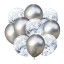 Baloane metalice cu confetti 10 buc 7