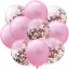 Baloane pentru ziua de nastere cu confetti 10 buc 10