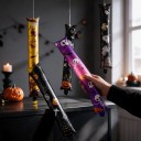 Balões insufláveis de Halloween 6 pcs Longos 62 cm Pretos dourados e roxos Motivos de abóbora caveiras e fantasmas Decoração para festa de Halloween 3