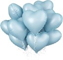 Balões mate em forma de coração 45,7 cm conjunto de balões decorativos 10 pcs balões mate para decoração de casamentos, festas 3