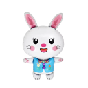 Balon din folie 63 x 38 cm în formă de iepure Decorare gonflabilă pentru aniversări, petreceri, nunți, evenimente pentru copii și petreceri 1