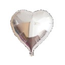Balon din folie în formă de inimă Decorare romantică pentru sărbători și ocazii festive Folie de aluminiu strălucitoare Dimensiune 45 x 45 5