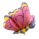 Balon foliowy w kształcie motyla 76 x 57 cm Duża dekoracja na urodziny Dekoracja na przyjęcie Balon do napełniania powietrzem na okazje 2