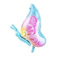 Balon Motyl 76 × 58 cm Decorativ Balon de Petrecere în Formă de Motyl cu Aripi Ornamentale Decor de Naștere pentru Petrecerea Copiilor 1