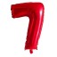 Balon urodzinowy czerwony z cyfrą 100 cm 8